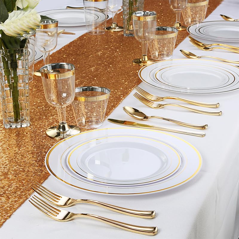 175 Piece Gold Dinnerware Set X78401