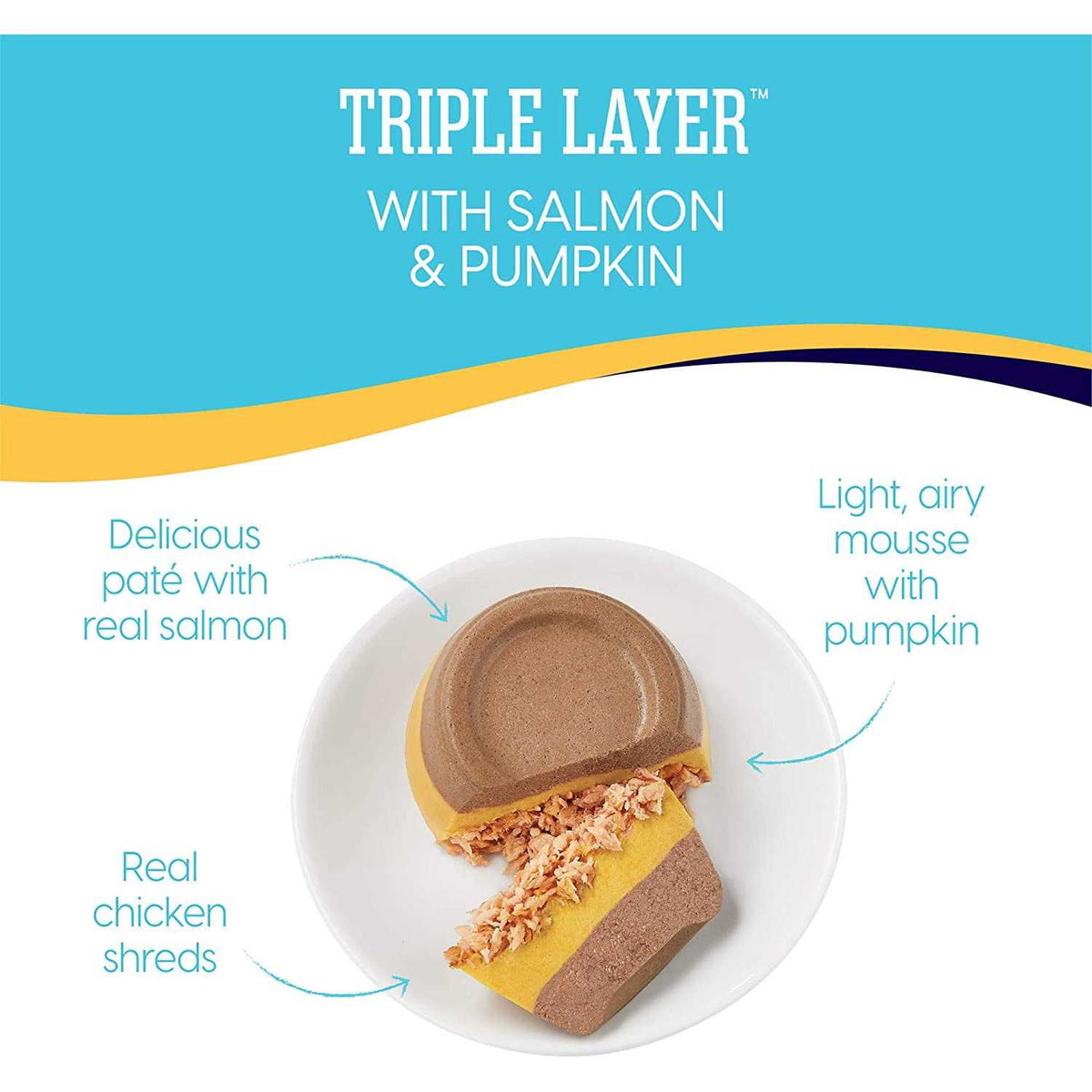 Solid Gold Triple Layer Pate Mousse & Shreds Pumpkin Cat Food W9742