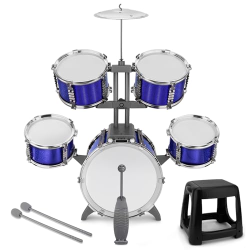 5 Piece Kids Drum Set with Stool K6559