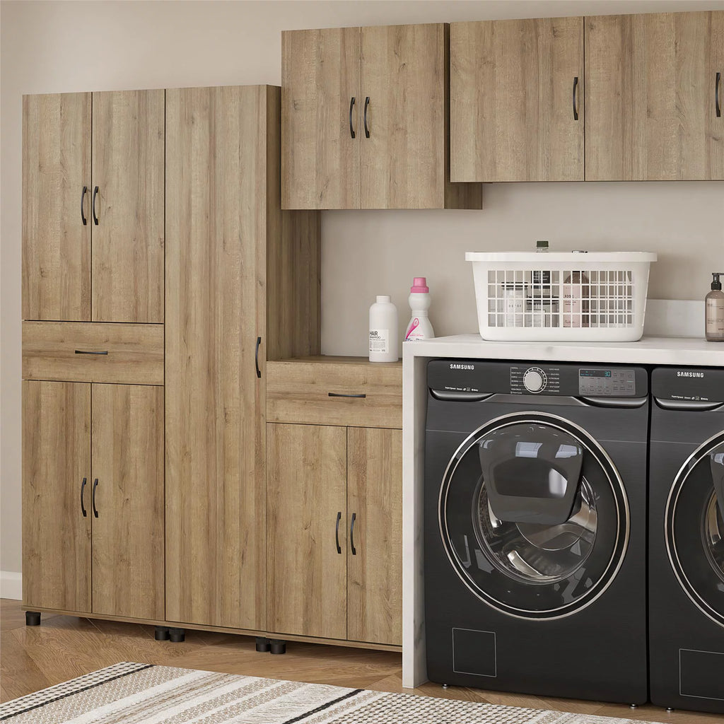 24" 1 Drawer 2 Door Storage Cabinet with Adjustable Shelf S285