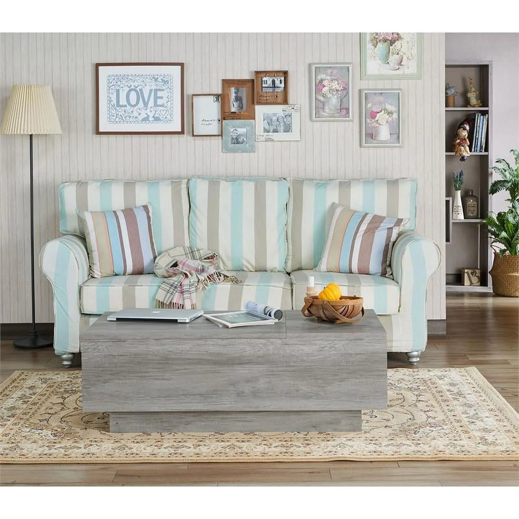 Wood Lift Top Coffee Table in Vintage Gray Oak S579877