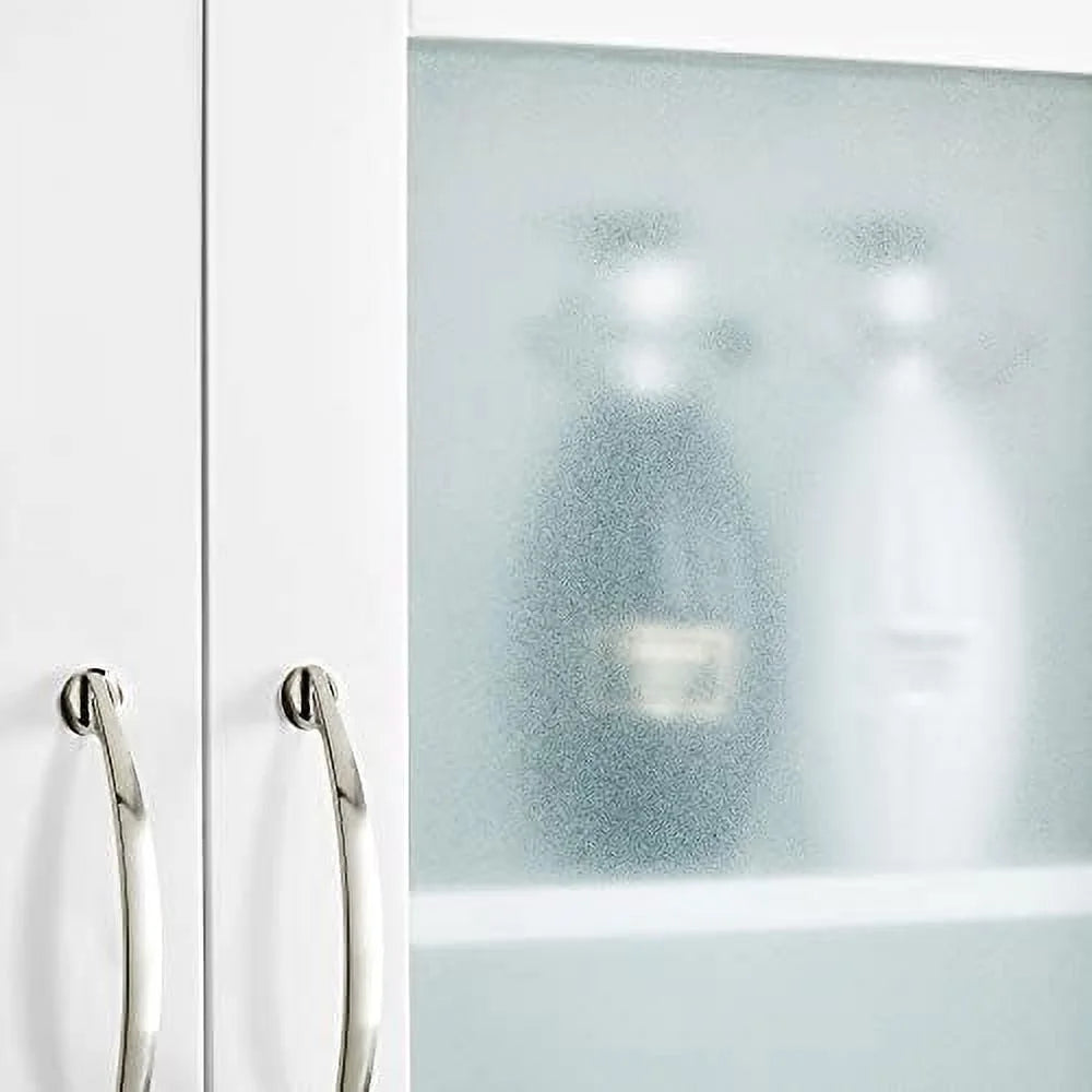 Over The Toilet Tempered Glass Cabinet with Toilet Rack T180356