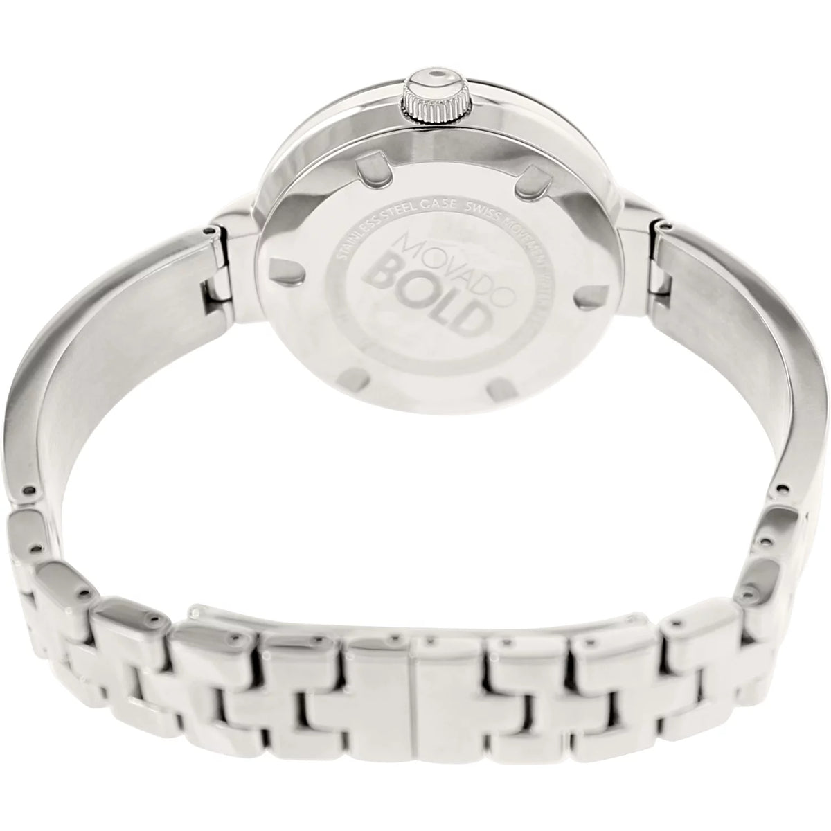 Silver Stainless-Steel Swiss Quartz Watch Q289