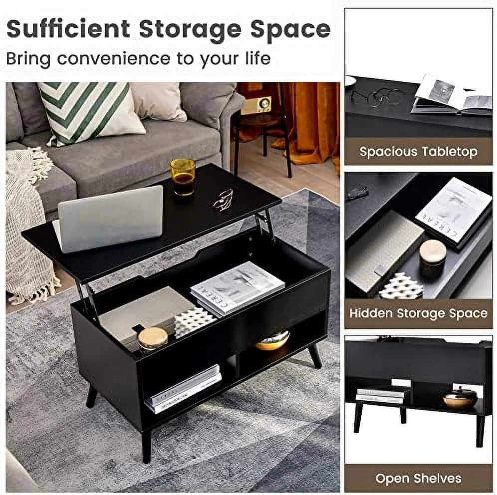 Lift Top Coffee Table with Hidden Compartment H6498