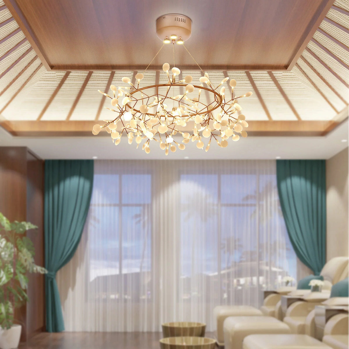 135 Heads Acrylic LED Chandelier Pendant Light Q2208