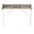 Oak and White Computer Desk I5775