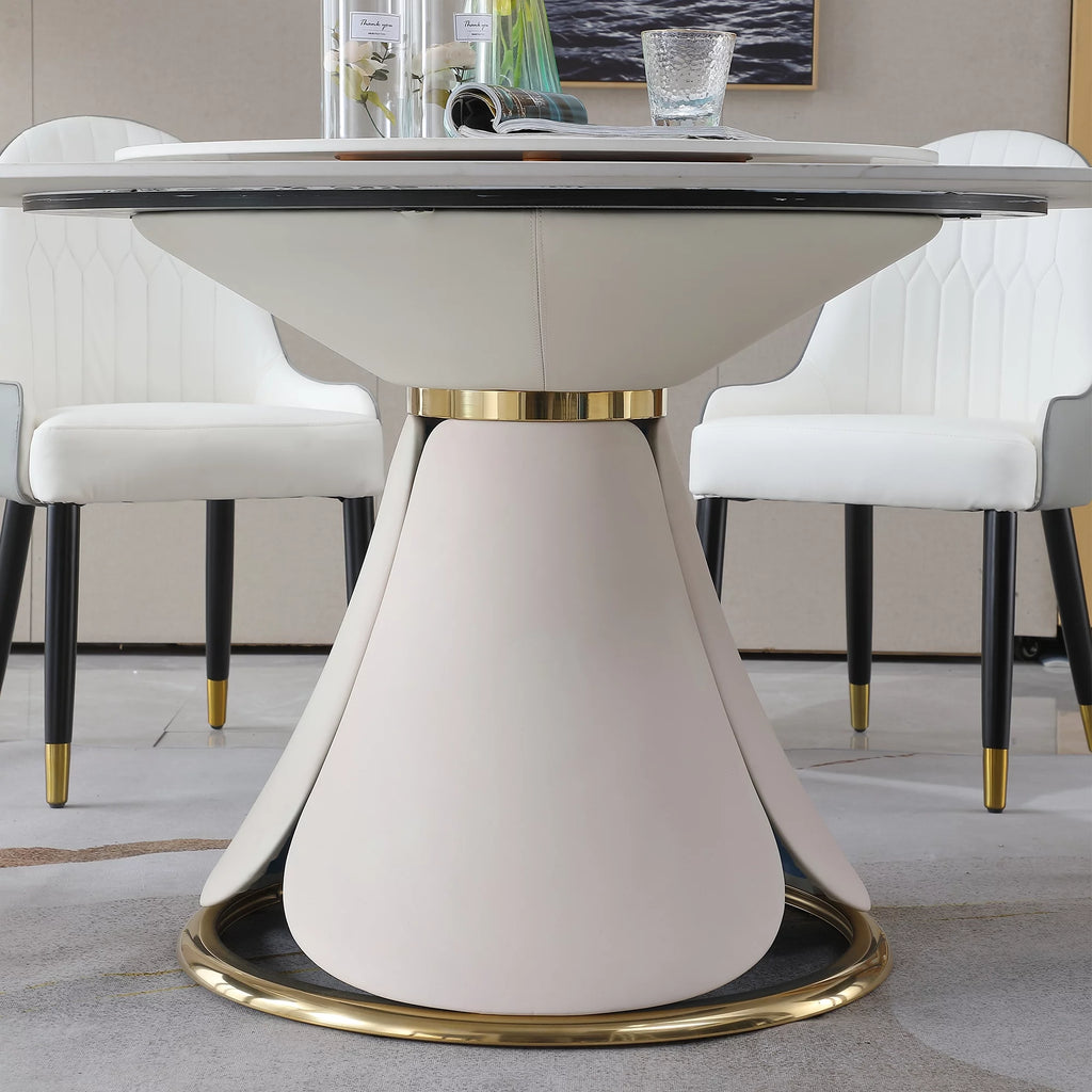 Sintered Stone Dining Table with 8 Chairs U823749