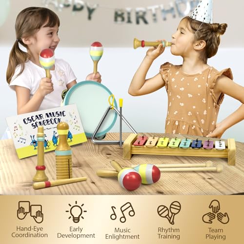 Wooden Musical Instruments Drum Set Q43838
