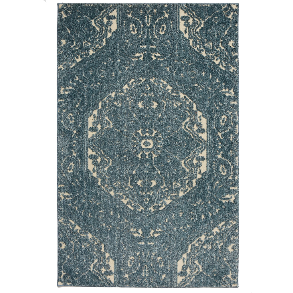 Blue 5' x 8' Area Rug Z482889