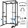 Power Cage with J-Hooks, Dip Handles, Landmine Attachment Q806