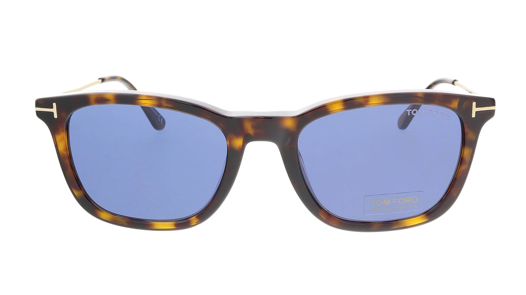 Dark Havana Rose Gold Blue 53 mm Sunglasses G356120