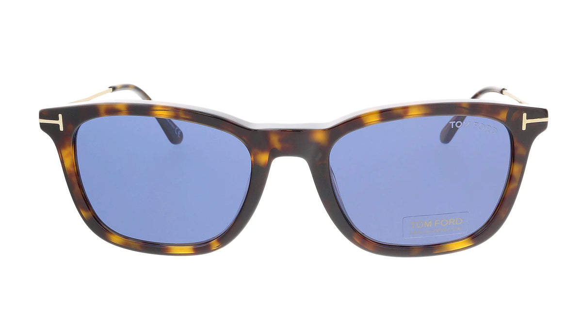 Dark Havana Rose Gold Blue 53 mm Sunglasses G356120