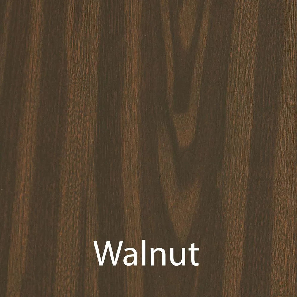 Walnut Black Chrome Desk M25530