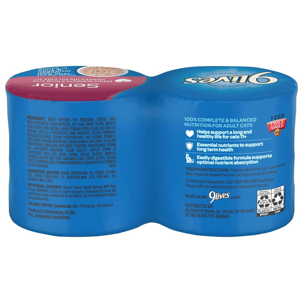 Wet Senior Cat Food with Whitefish & Tuna in Sauce Y439714