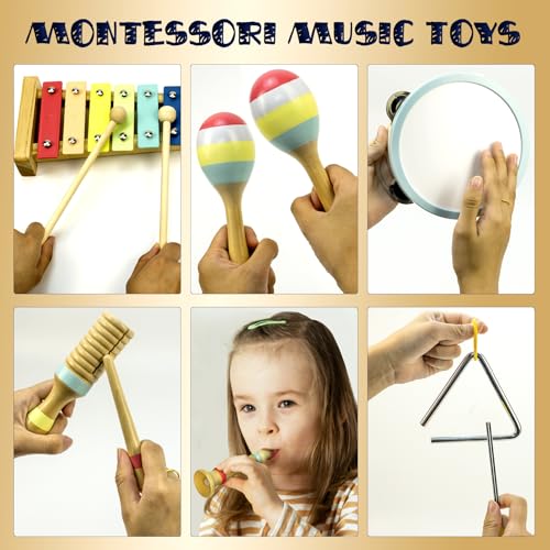 Wooden Musical Instruments Drum Set Q43838