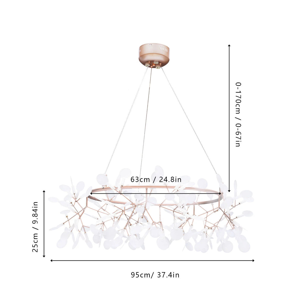 135 Heads Acrylic LED Chandelier Pendant Light Q2208