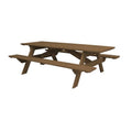 Wood Brown Solid Wood Outdoor Picnic Table L294050