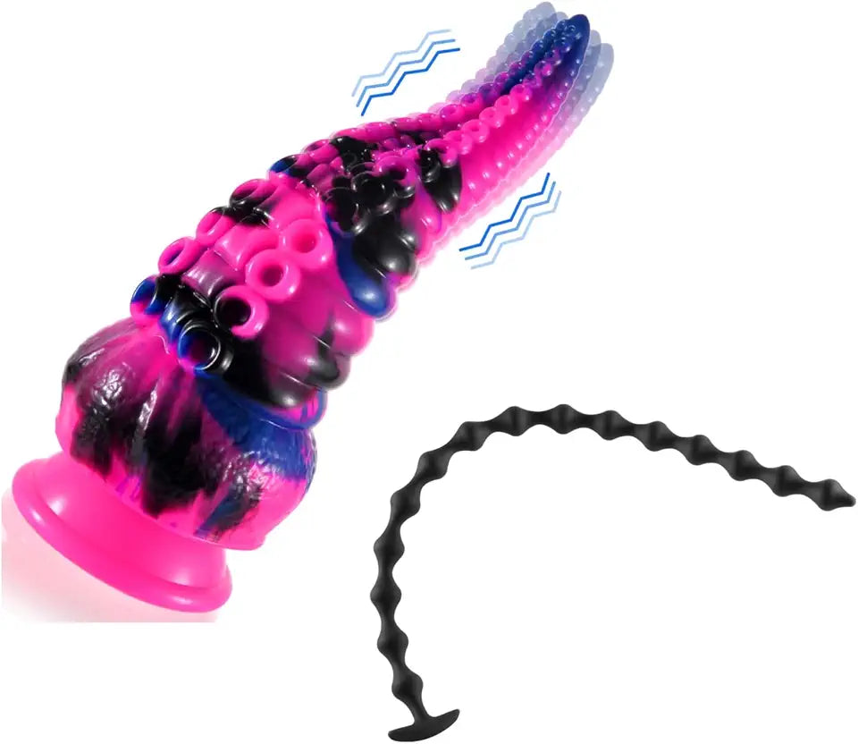 Tentacle Dildo Vibrator + 22.8 inch Anal Beads X68662