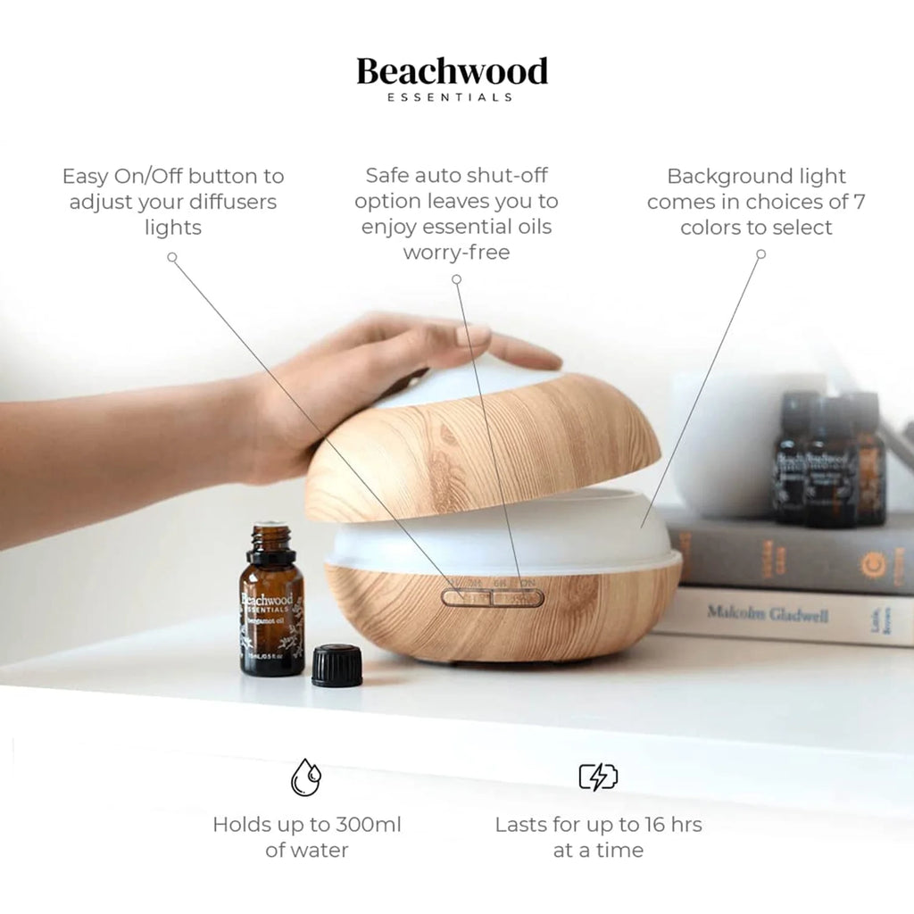 Ultrasonic Aromatherapy Diffuser for Essential Oils 300mL F8908