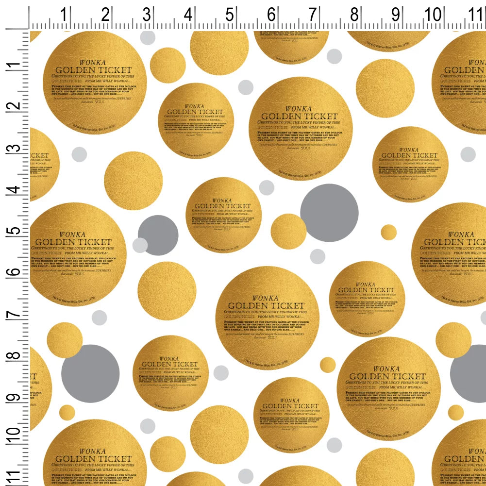 Golden Ticket Wrapping Paper Roll S160
