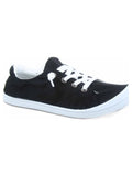 Black Slip On Round Toe Flat Sneaker Shoes T6982