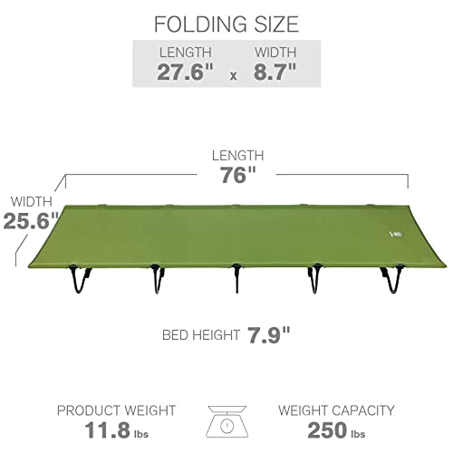 Folding Camping Cot with Carry Bag E577542