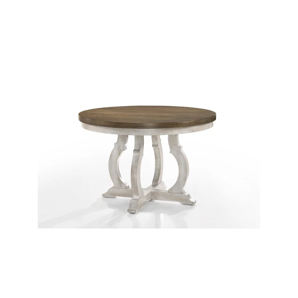 47" Wide Round Wood Dining Table G6486