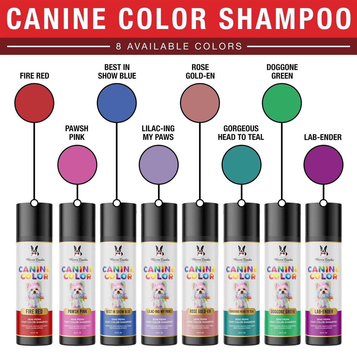 Semi Perm Coat Color Shampoo for Dogs Z677140