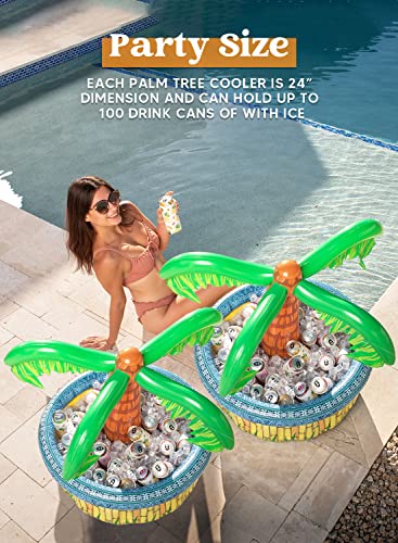 2-Pack Inflatable Palm Tree Cooler D50237