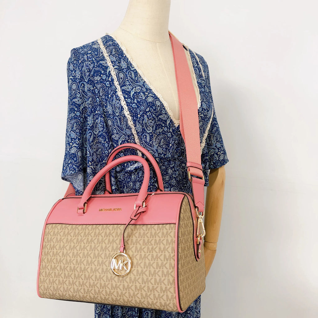 Signature PVC Duffle Crossbody Bag X21666