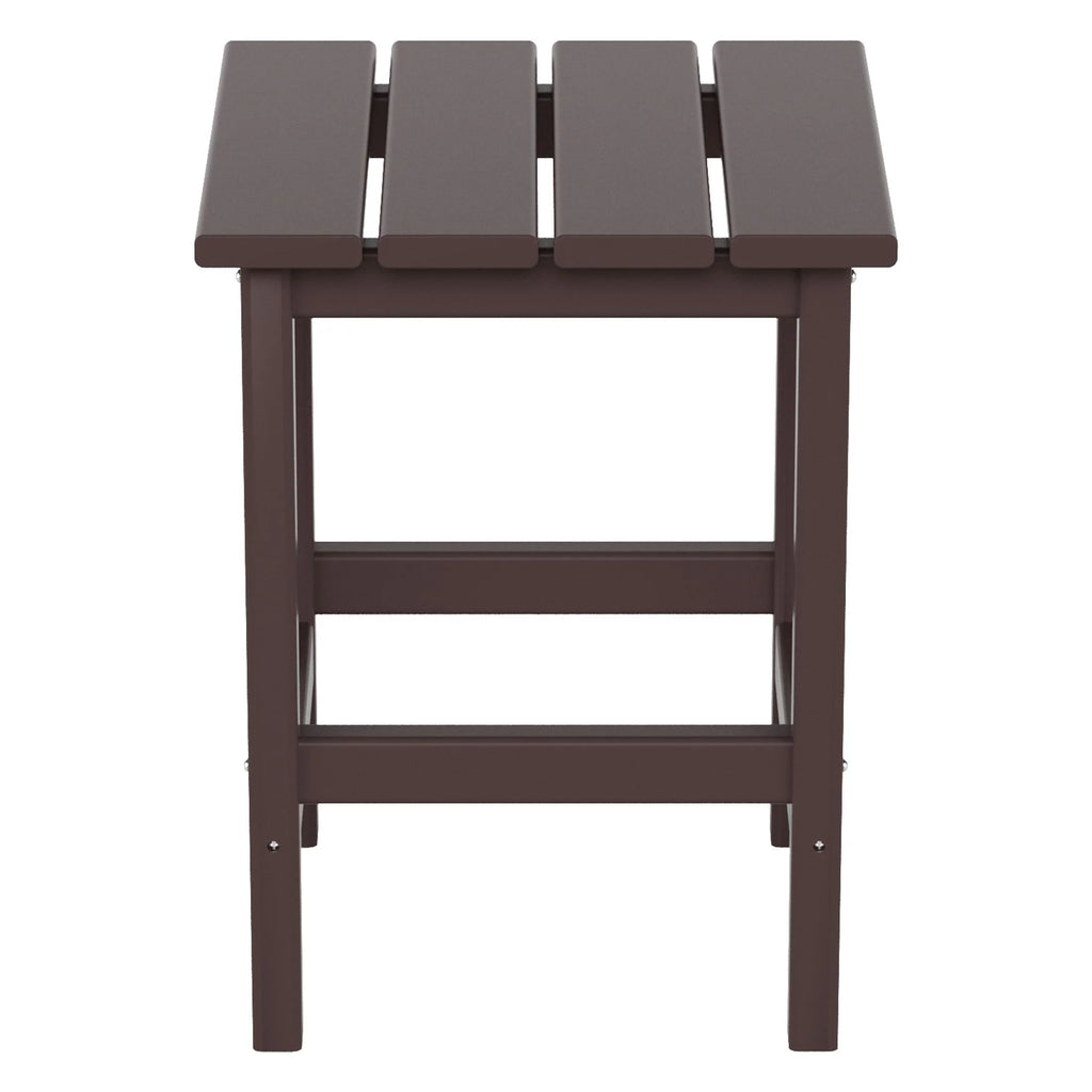 Dark Brown Plastic Outdoor Side Table N3856