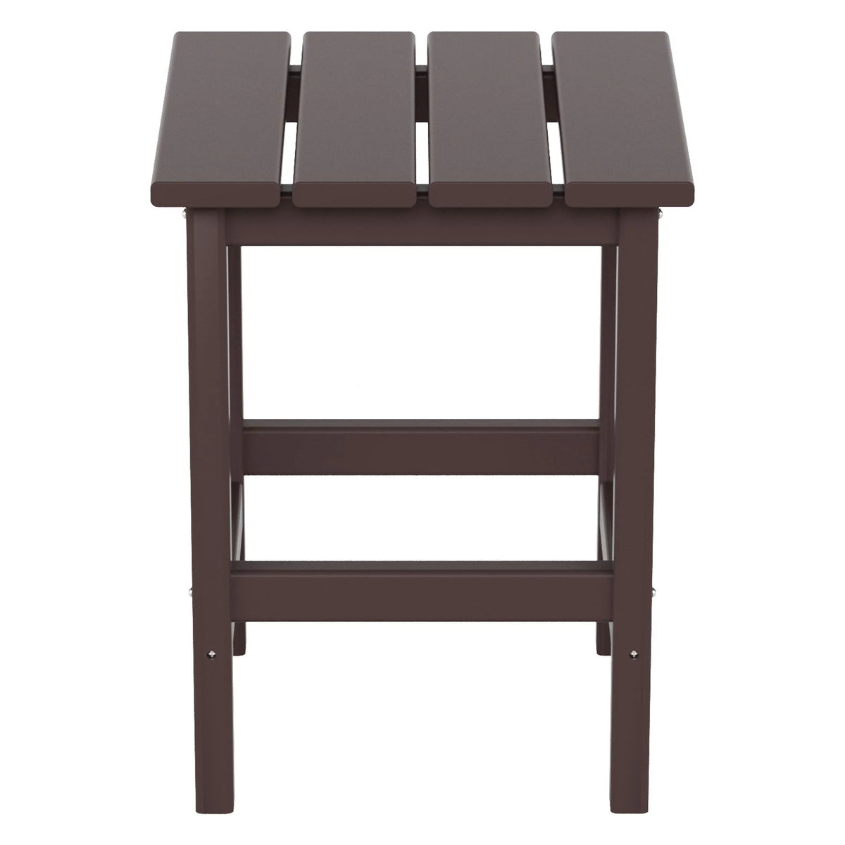 Dark Brown Plastic Outdoor Side Table N3856