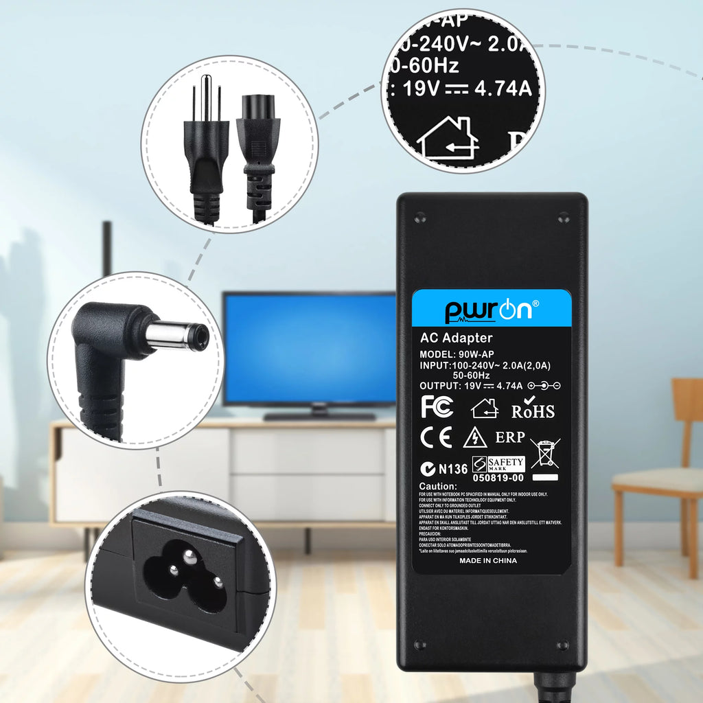 Global AC / DC Adapter Replacement Power Supply Cord K761497