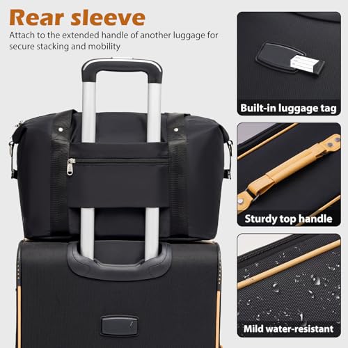 4 Piece Set Expandable Spinner Softshell Luggage S5379