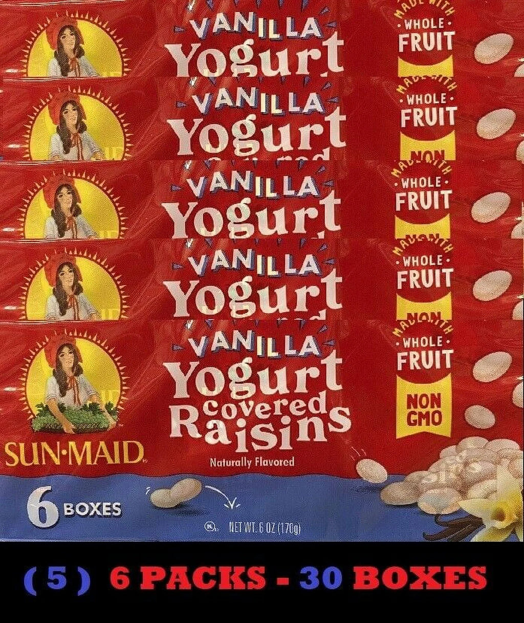 Vanilla Yogurt Covered Raisins 30 Boxes W17910