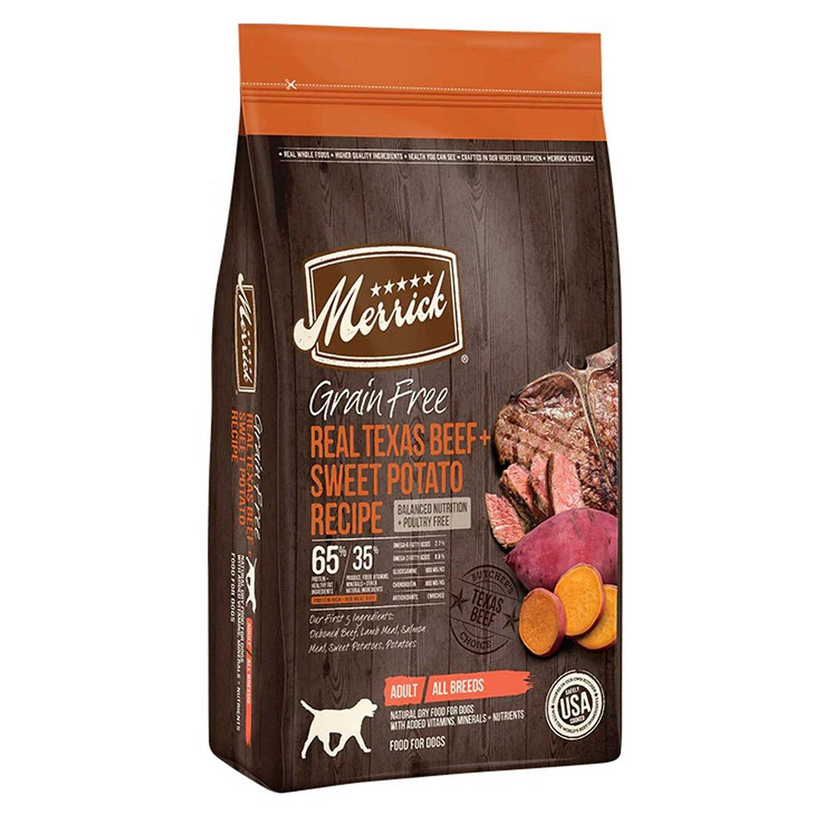 Grain-Free Real Beef Sweet Potato Dry Dog Food A8244